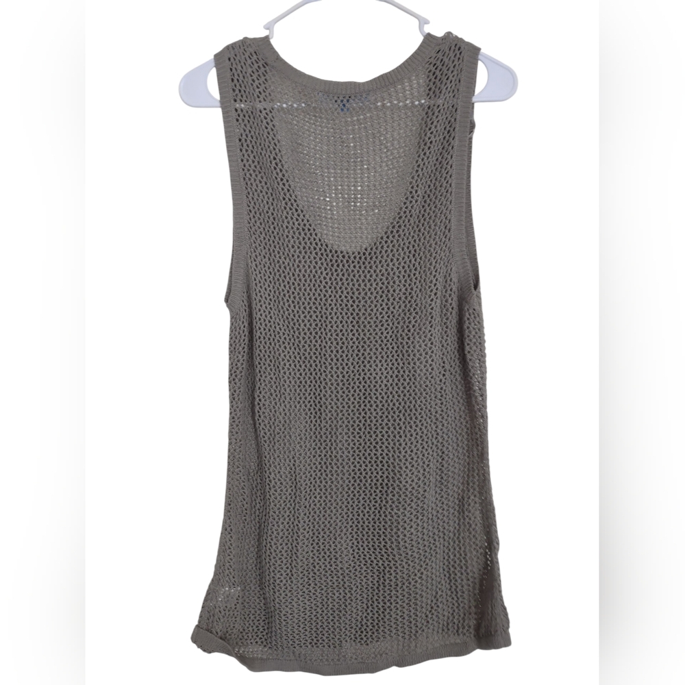 Derek Lam Mesh Sheer Tank Top‎ Cover-up Large Beach Grunge Casual Hipster Preppy